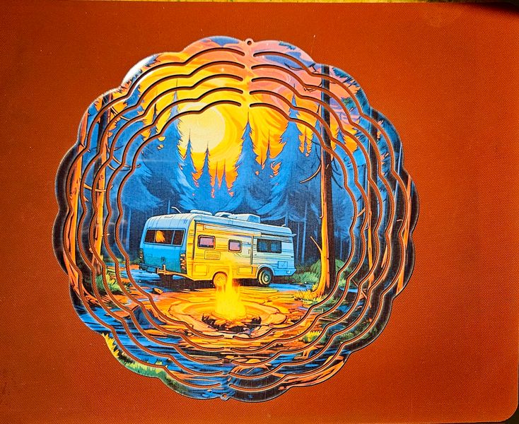Camper wind spinner