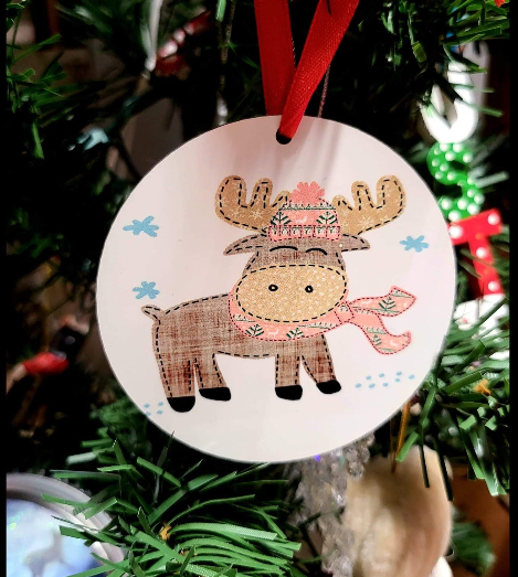 Girl Deer Ornament