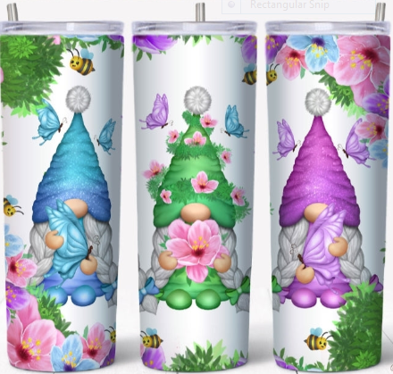 Gnome Spring Summer tumbler