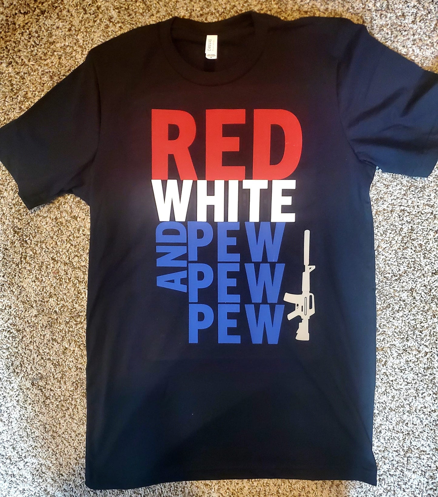 Red white and Pew Pew Pew