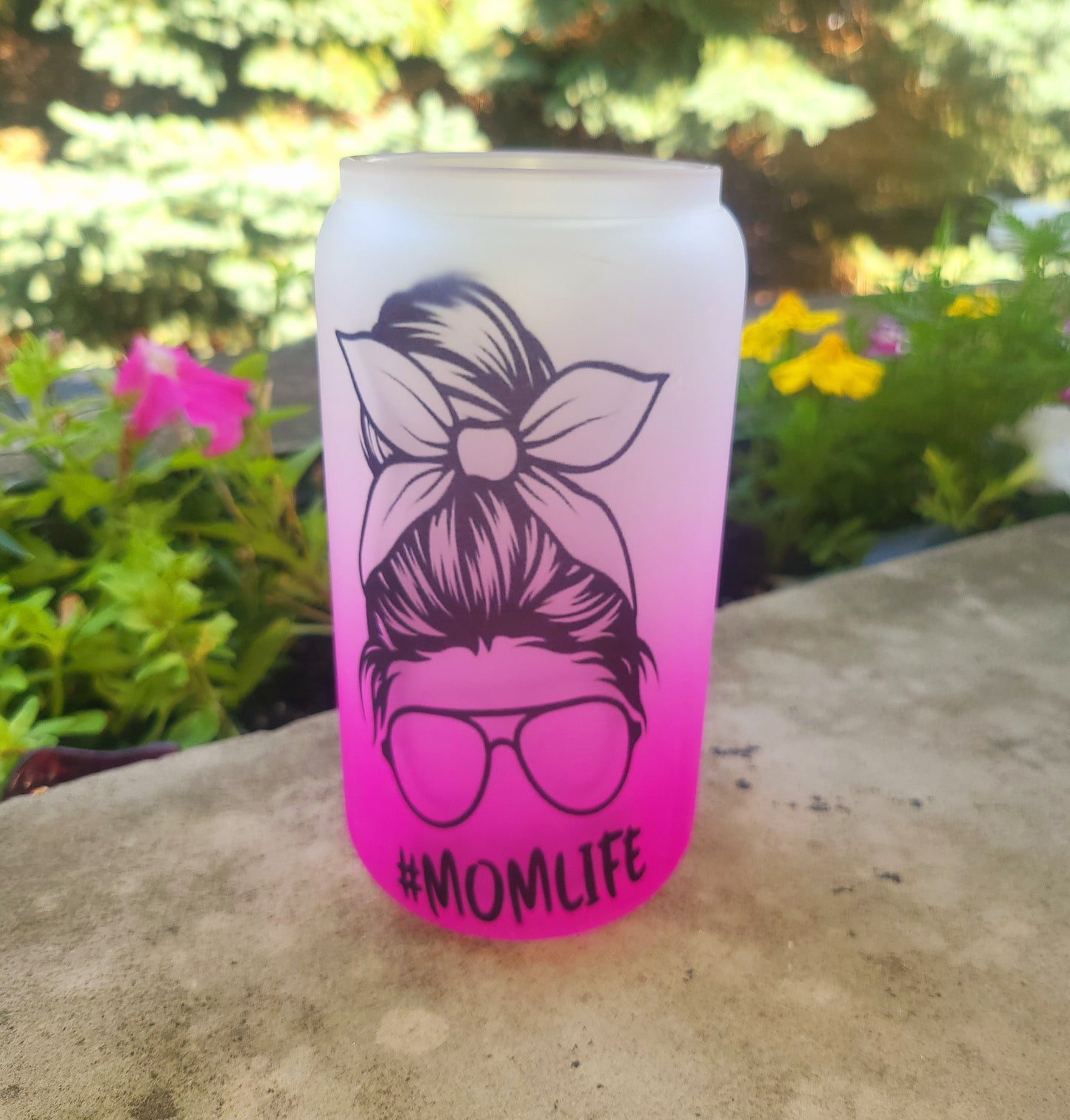 Bamboo mom bun tumbler